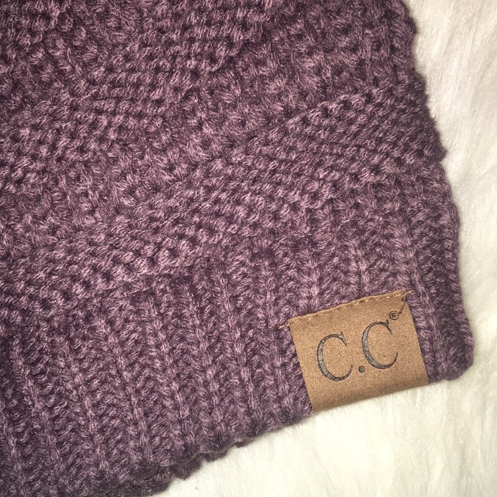 C.C Beanie Hat in Violet NWT - Picture 4 of 10